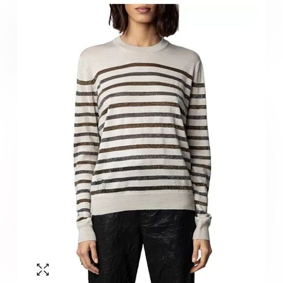 Zadig & Voltaire Life We Stripes Sweater NWT MEDIUM - Picture 3 of 13
